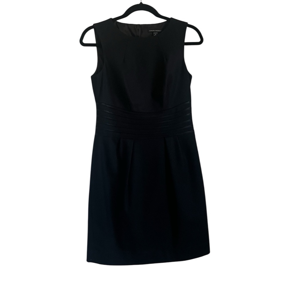 Banana Republic Black Wool Sleeveless mini fitted Dress size 2